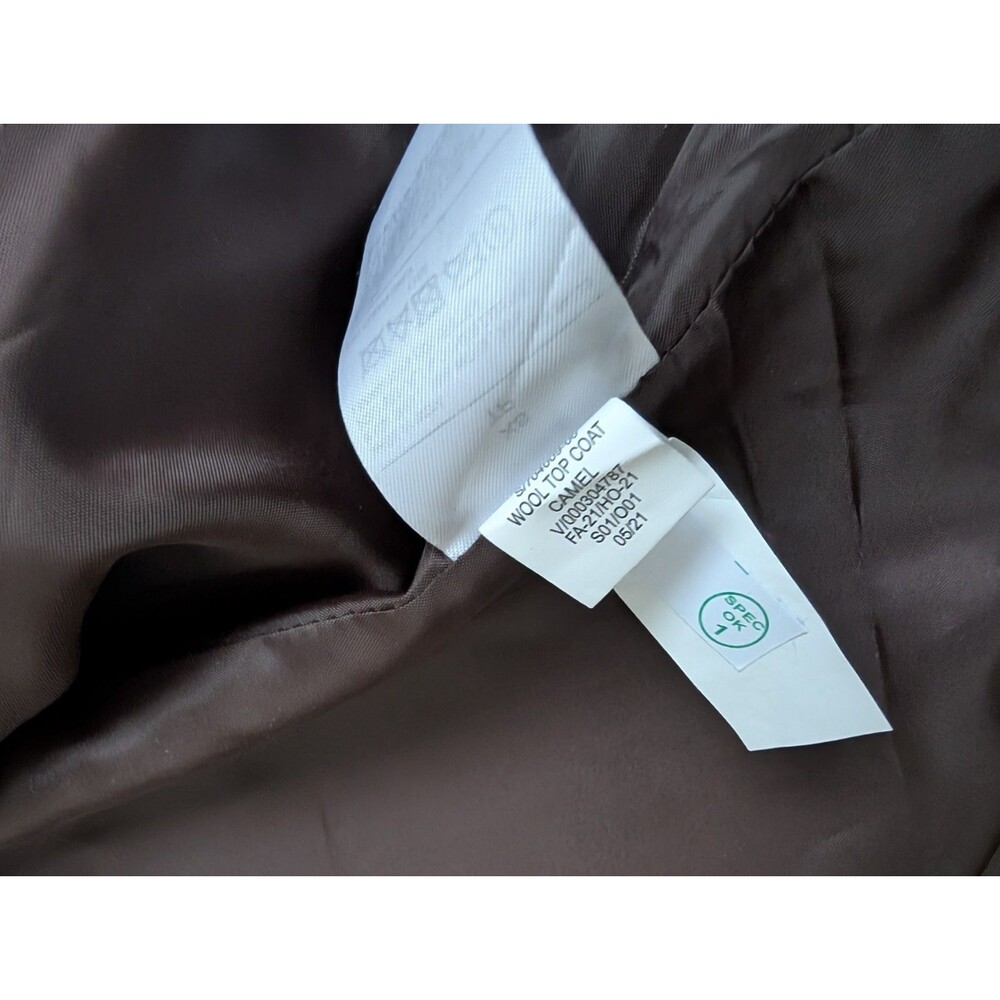 NEW Banana Republic Wool Blend Topcoat Camel Brown Men's XS $249 594210 NWT - Picture 11 of 11